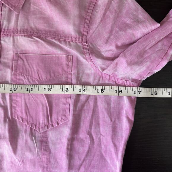 Sinful by Affliction Shirt Womens Small Y2K Angel Heart Wings Top Snap Button Up - Picture 11 of 13